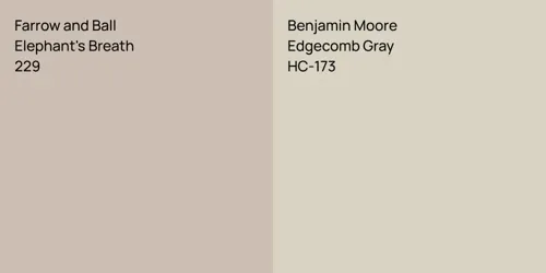 229 Elephant's Breath vs HC-173 Edgecomb Gray