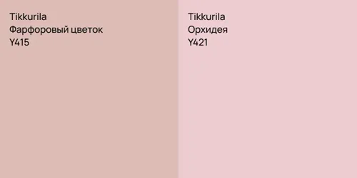 Y415 Фарфоровый цветок vs Y421 Орхидея