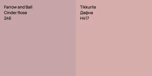 246 Cinder Rose vs H417 Дафна