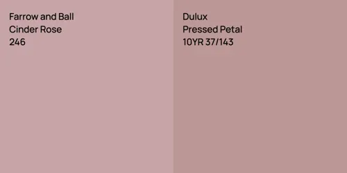 246 Cinder Rose vs 10YR 37/143 Pressed Petal