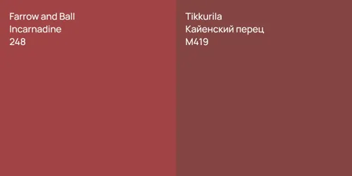 248 Incarnadine vs M419 Кайенский перец