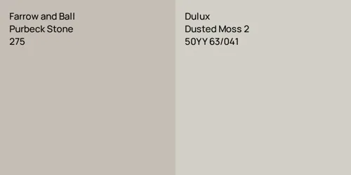 275 Purbeck Stone vs 50YY 63/041 Dusted Moss 2