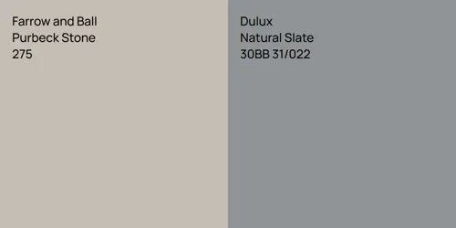 275 Purbeck Stone vs 30BB 31/022 Natural Slate