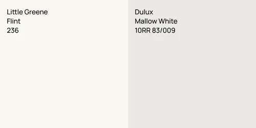 236 Flint vs 10RR 83/009 Mallow White