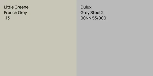 113 French Grey vs 00NN 53/000 Grey Steel 2