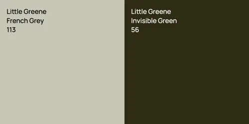 113 French Grey vs 56 Invisible Green