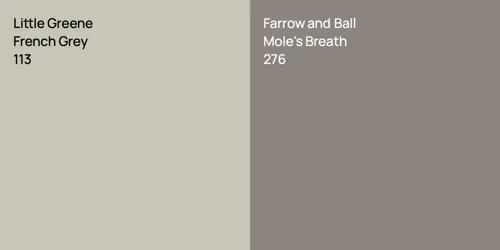 113 French Grey vs 276 Mole's Breath