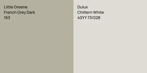 163 French Grey Dark vs 40YY 73/028 Chiltern White