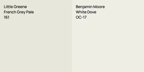 161 French Grey Pale vs OC-17 White Dove