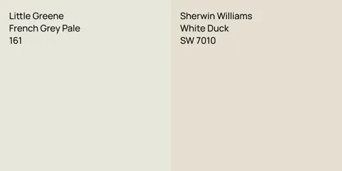 161 French Grey Pale vs SW 7010 White Duck