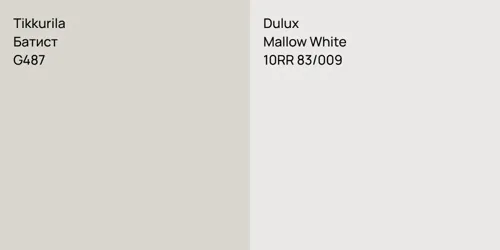 G487 Батист vs 10RR 83/009 Mallow White