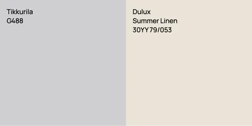 G488  vs 30YY 79/053 Summer Linen