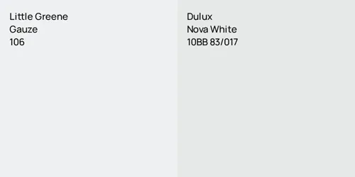 106 Gauze vs 10BB 83/017 Nova White