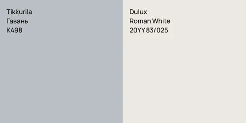 K498 Гавань vs 20YY 83/025 Roman White