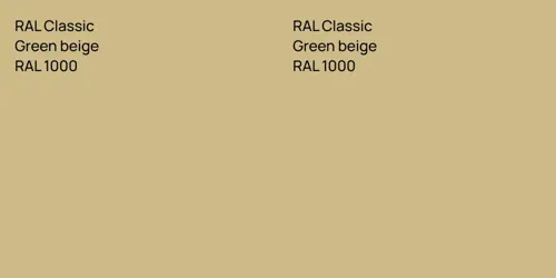 RAL 1000  Green beige vs RAL 1000  Green beige
