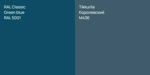 RAL 5001  Green blue vs M436 Королевский
