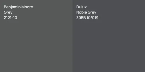 2121-10 Grey vs 30BB 10/019 Noble Grey