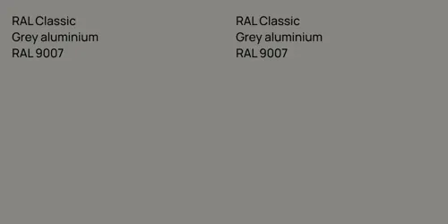 RAL 9007  Grey aluminium vs RAL 9007  Grey aluminium