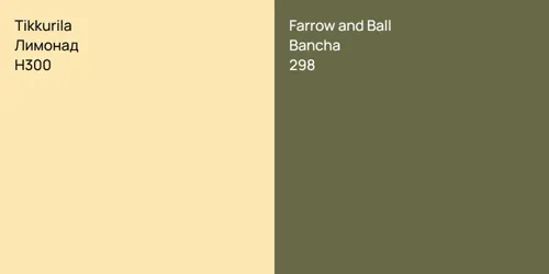 H300 Лимонад vs 298 Bancha