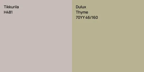 H481  vs 70YY 46/160 Thyme