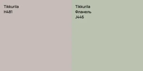H481  vs J446 Фланель