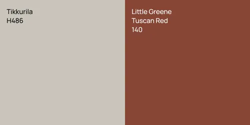 H486  vs 140 Tuscan Red