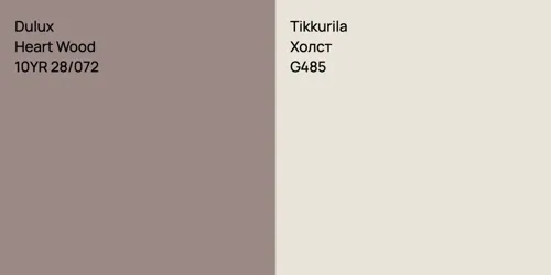 10YR 28/072 Heart Wood vs G485 Холст