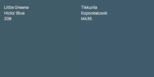 208 Hicks' Blue vs M436 Королевский