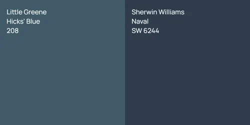 208 Hicks' Blue vs SW 6244 Naval