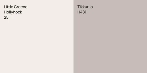 25 Hollyhock vs H481 