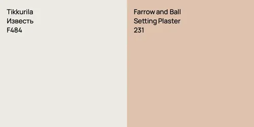 F484 Известь vs 231 Setting Plaster