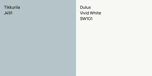 J491  vs SW1G1 Vivid White