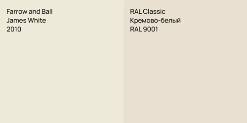 2010 James White vs RAL 9001 Кремово-белый