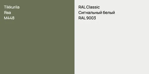 M448 Ява vs RAL 9003 Сигнальный белый