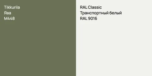 M448 Ява vs RAL 9016 Транспортный белый