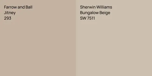 293 Jitney vs SW 7511 Bungalow Beige