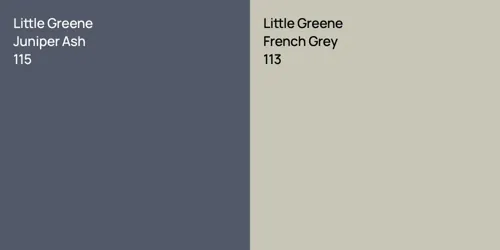 115 Juniper Ash vs 113 French Grey