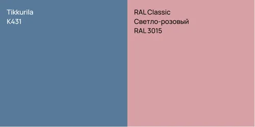 K431 null vs RAL 3015 Светло-розовый
