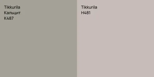 K487 Кальцит vs H481 