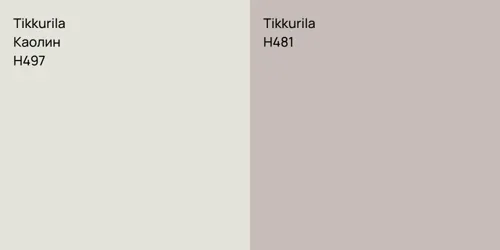 H497 Каолин vs H481 