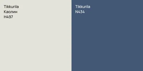 H497 Каолин vs N434 
