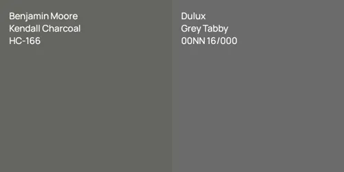 HC-166 Kendall Charcoal vs 00NN 16/000 Grey Tabby