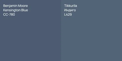CC-780 Kensington Blue vs L429 Индиго