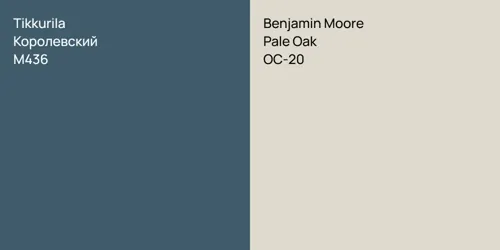 M436 Королевский vs OC-20 Pale Oak