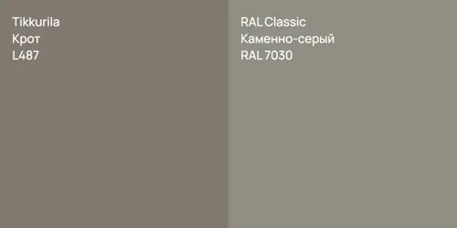 L487 Крот vs RAL 7030 Каменно-серый
