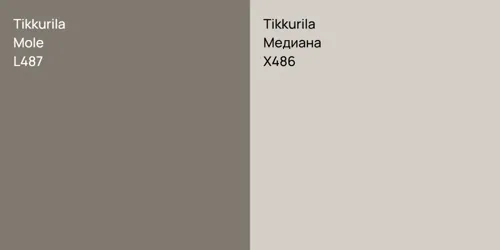 L487 Крот vs X486 Медиана