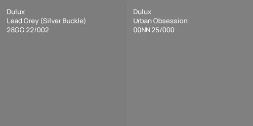 28GG 22/002 Lead Grey (Silver Buckle) vs 00NN 25/000 Urban Obsession