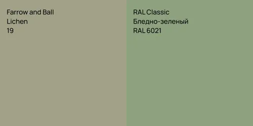 19 Lichen vs RAL 6021 Бледно-зеленый