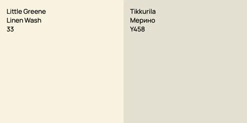 33 Linen Wash vs Y458 Мерино