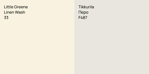 33 Linen Wash vs F487 Перо